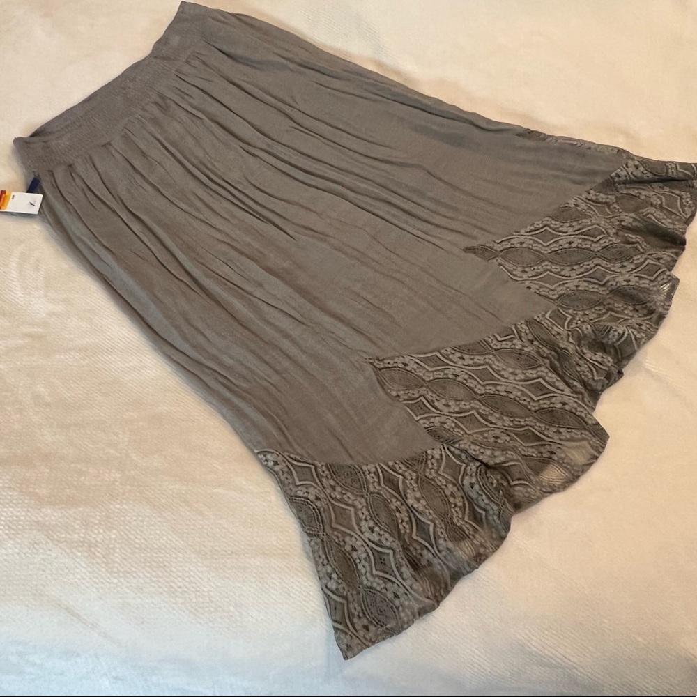 Gray Maxi Skirt